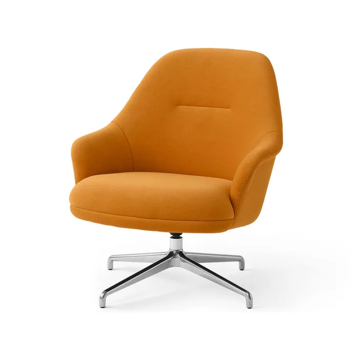 Rely HW139 Loungesessel - Gentle 0433-Aluminium - &Tradition