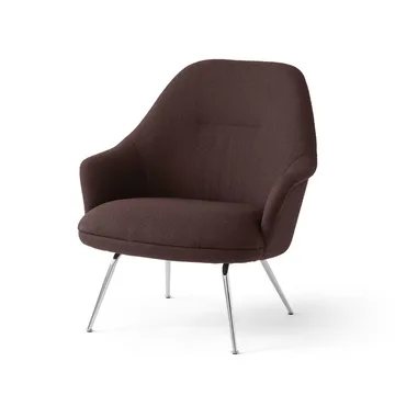 Rely HW139 Loungesessel - Saxion 0397-Chrom - &Tradition