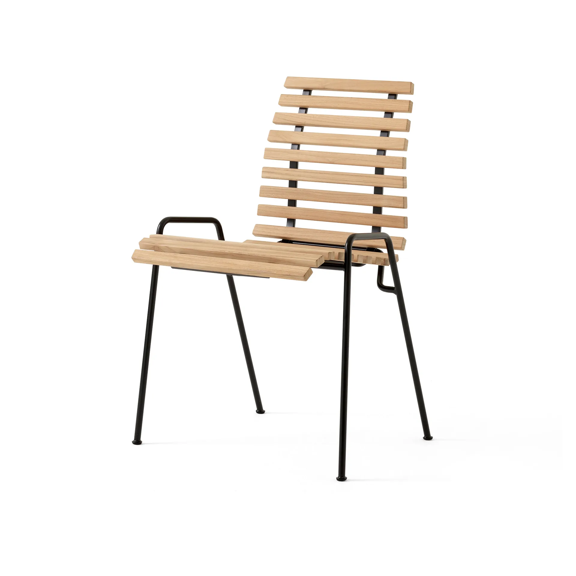 RFH RD4 Terrassen-Seitenstuhl, Teak-Black &Tradition
