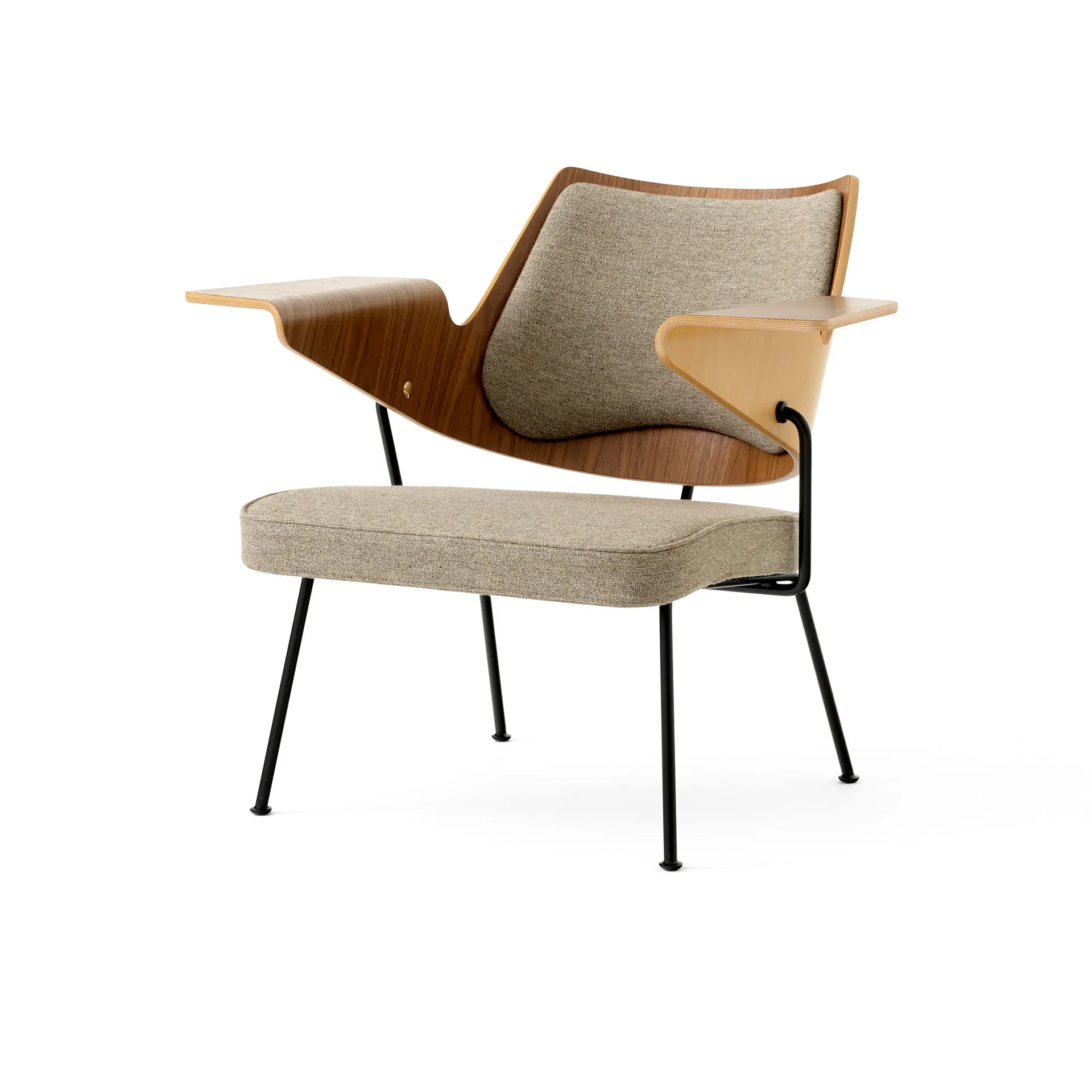 RFH RD8 Lounge-Stuhl, Walnut-Beech-Brown &Tradition