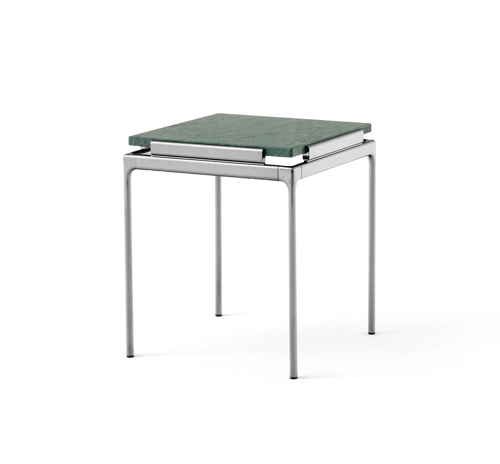 Sett LN11 Beistelltisch, Verde guatemala-dark chrome &Tradition