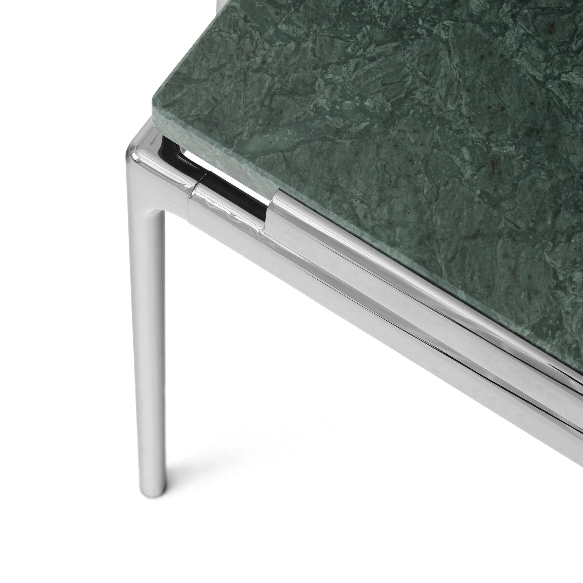 Sett LN11 Beistelltisch, Verde guatemala-dark chrome &Tradition