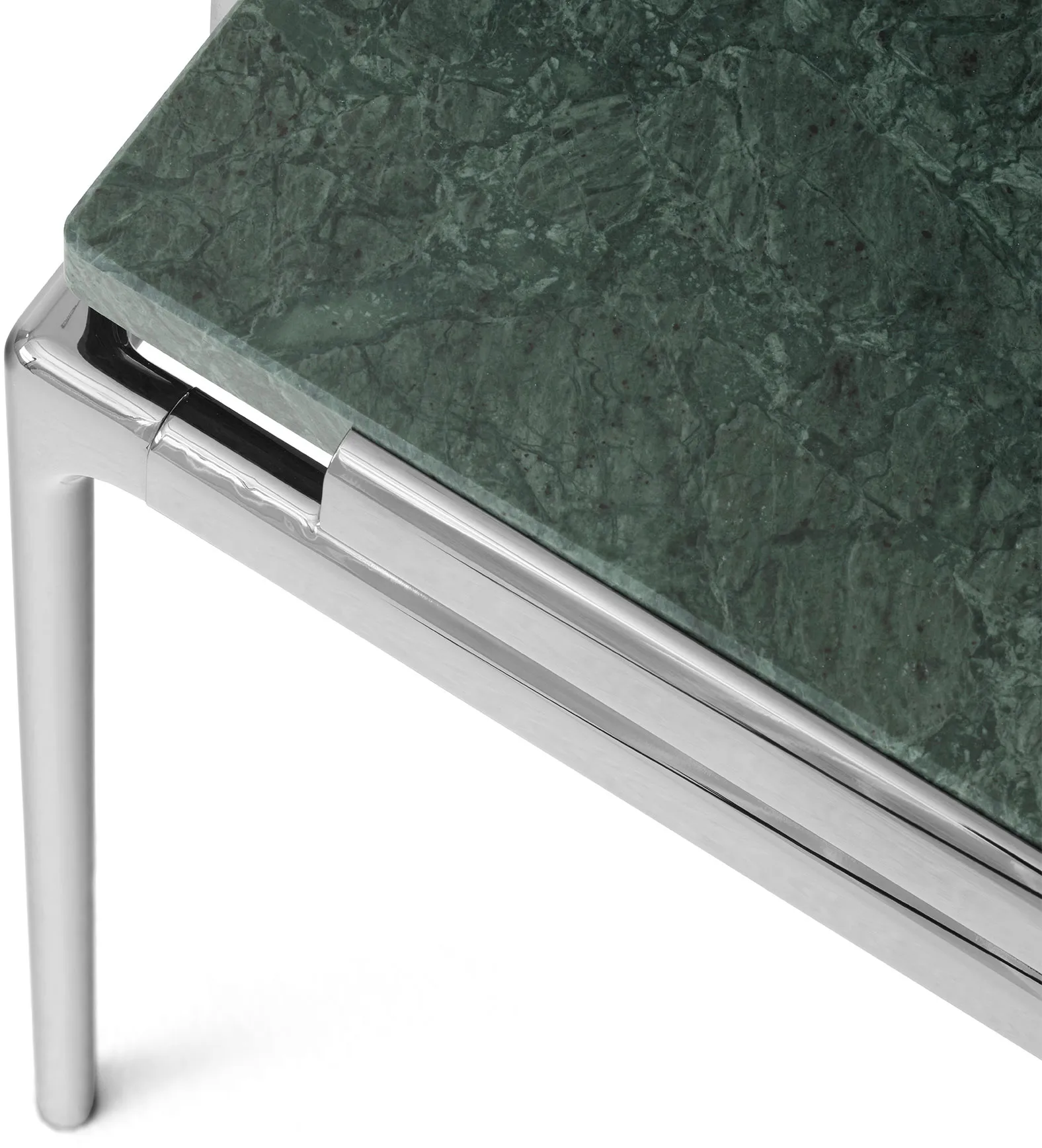 Sett LN13 Couchtisch, Verde guatemala-dark chrome &Tradition