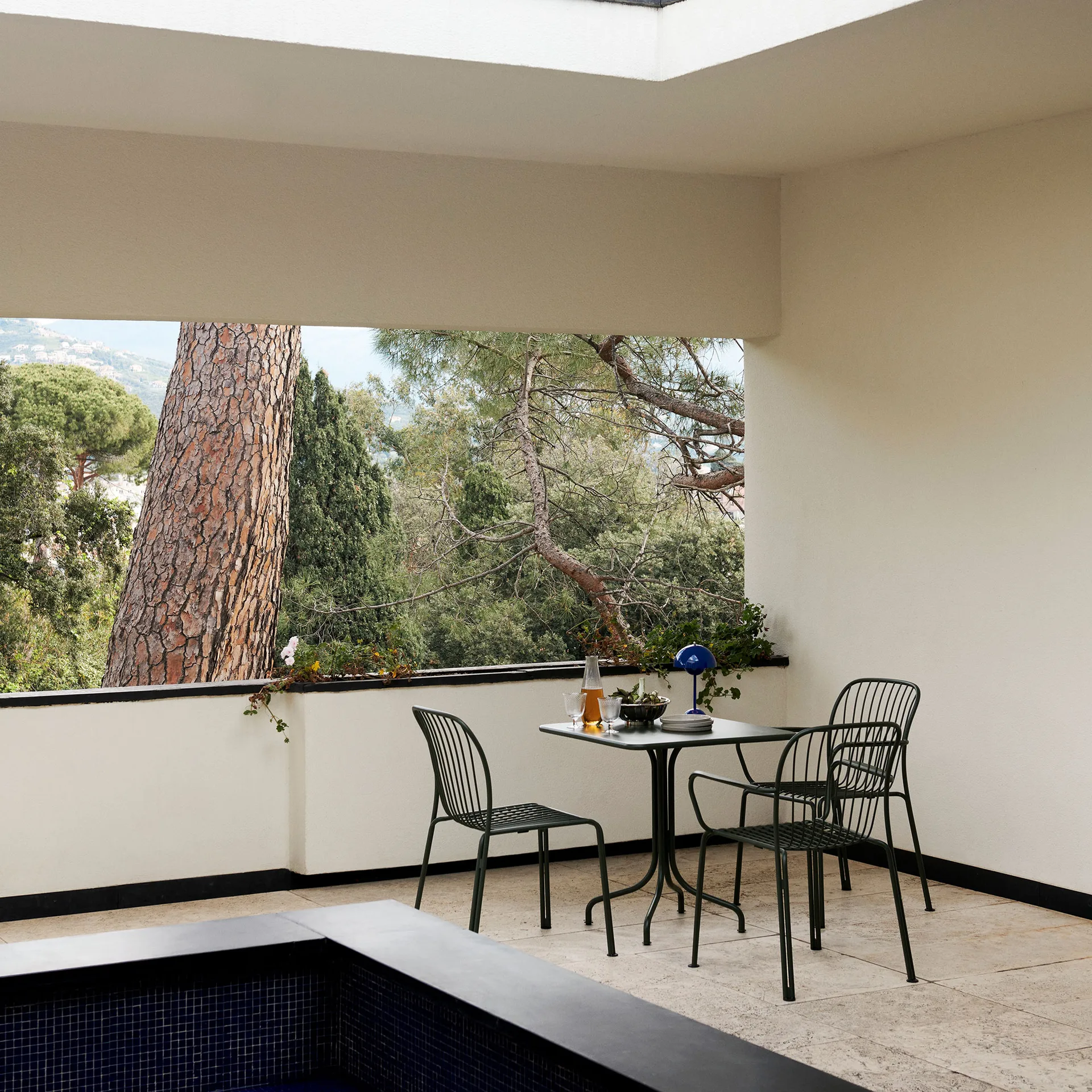 Thorvald SC97 Café-Tisch 70x70 cm, Bronze green &Tradition