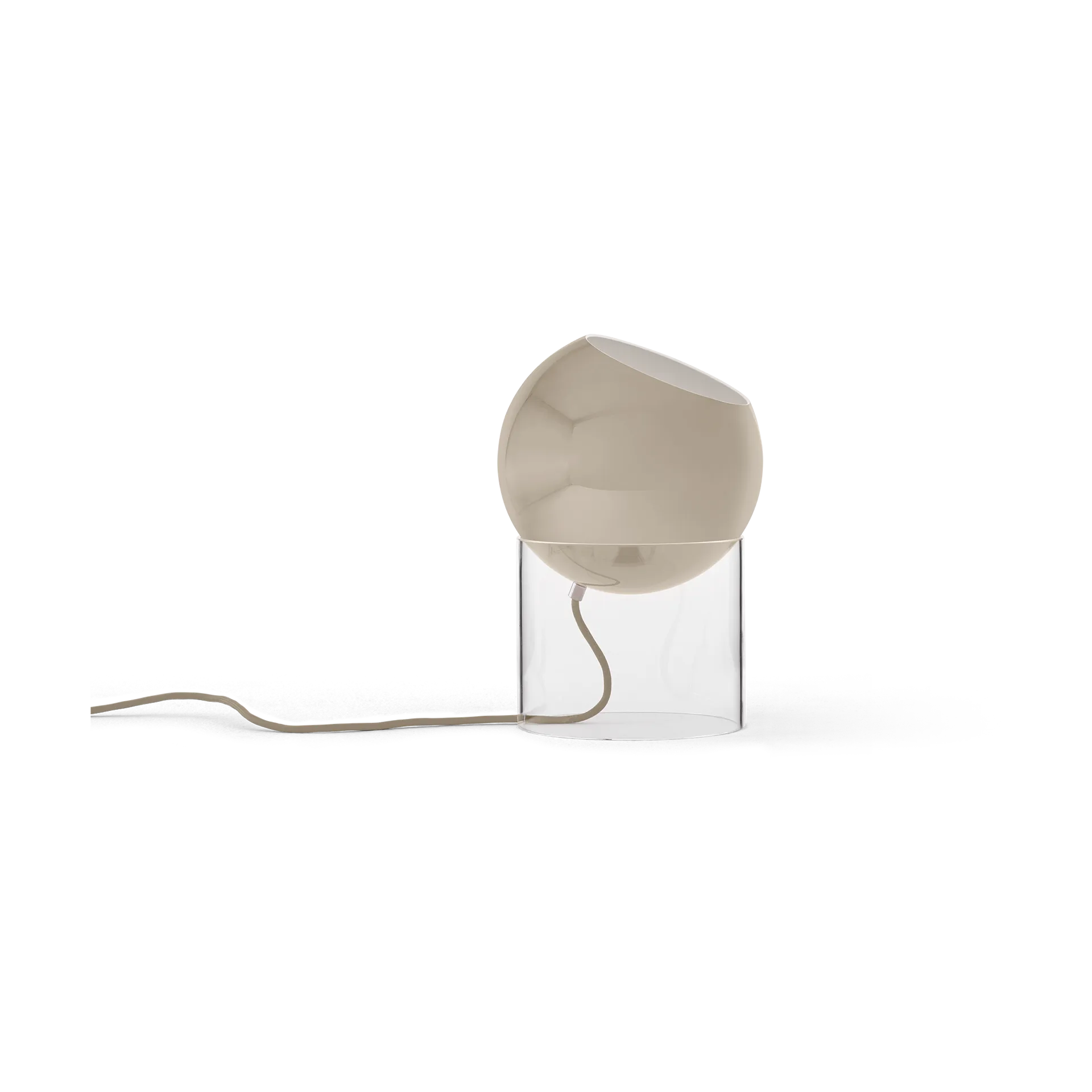 Topan VP13 Tischleuchte 31,5 cm, Clear-grey beige &Tradition