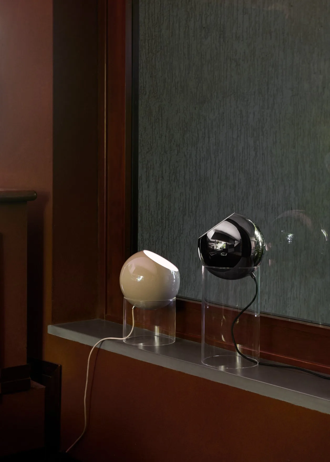 Topan VP13 Tischleuchte 31,5 cm, Clear-grey beige &Tradition