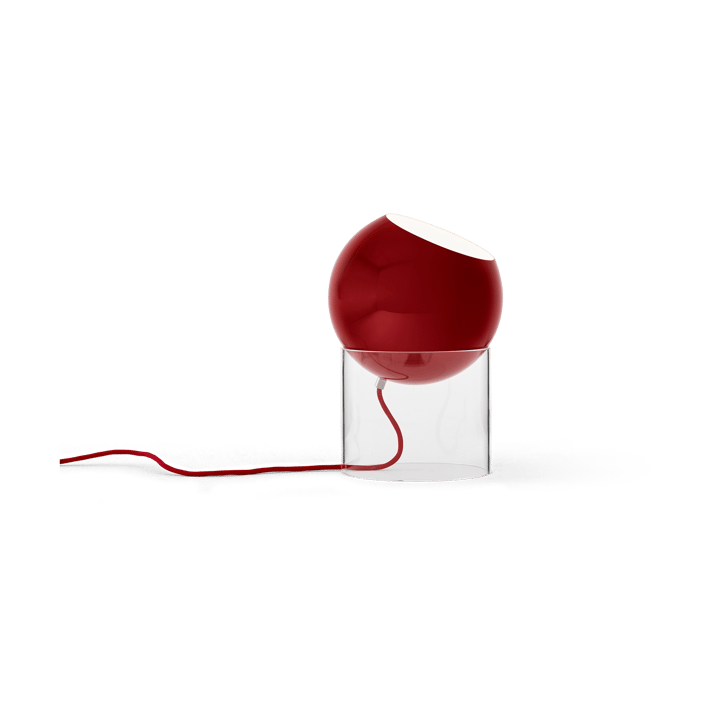 Topan VP13 Tischleuchte 31,5 cm, Clear-vermilion red &Tradition
