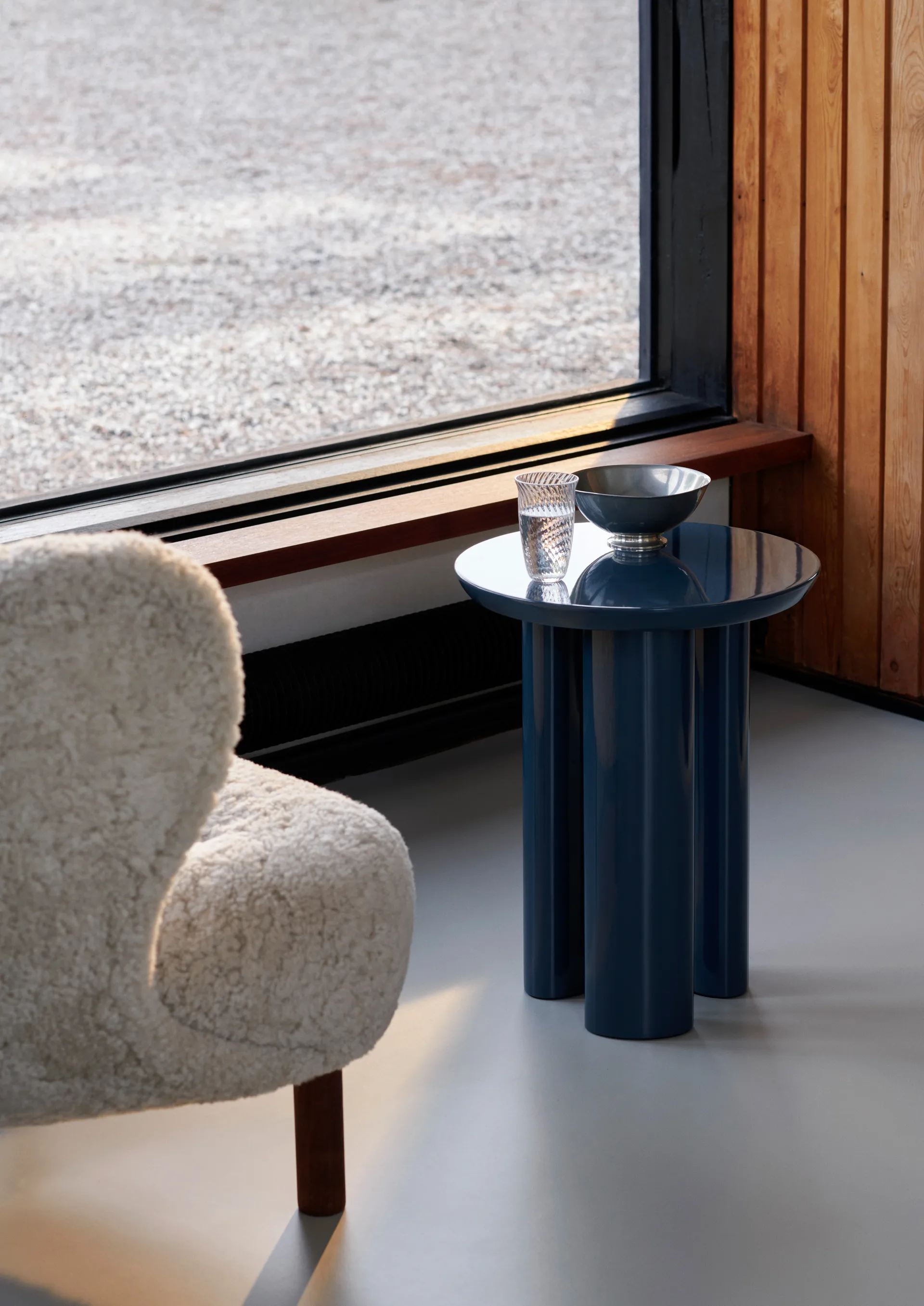 Tung JA3 Beistelltisch, Steel Blue &Tradition