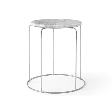 Wire Stool VP11 Topplatte Ø38 cm - Marmor Bianco Carrara - &Tradition