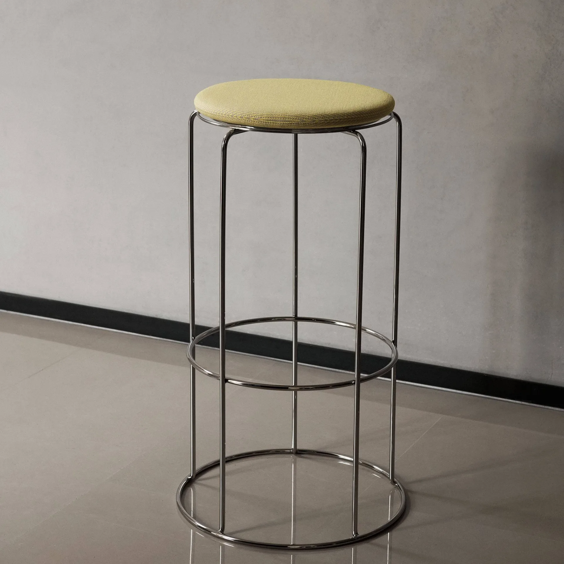 Wire VP16 Barhocker, Edelstahl, 75 cm &Tradition