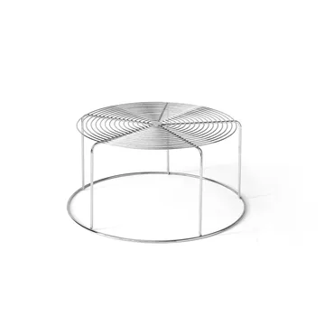 Wire VP17 Couchtisch - Edelstahl, Ø74x36 cm - &Tradition