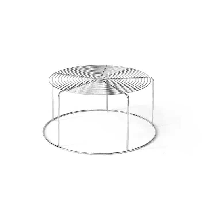 Wire VP17 Couchtisch - Edelstahl, Ø74x36 cm - &Tradition