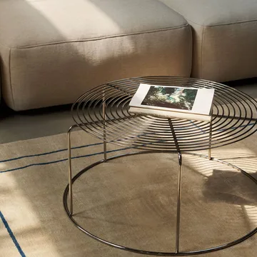 Wire VP17 Couchtisch - Edelstahl, Ø74x36 cm - &Tradition