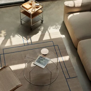 Wire VP17 Couchtisch - Edelstahl, Ø74x36 cm - &Tradition