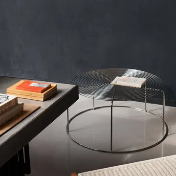 Wire VP17 Couchtisch - Edelstahl, Ø74x36 cm - &Tradition