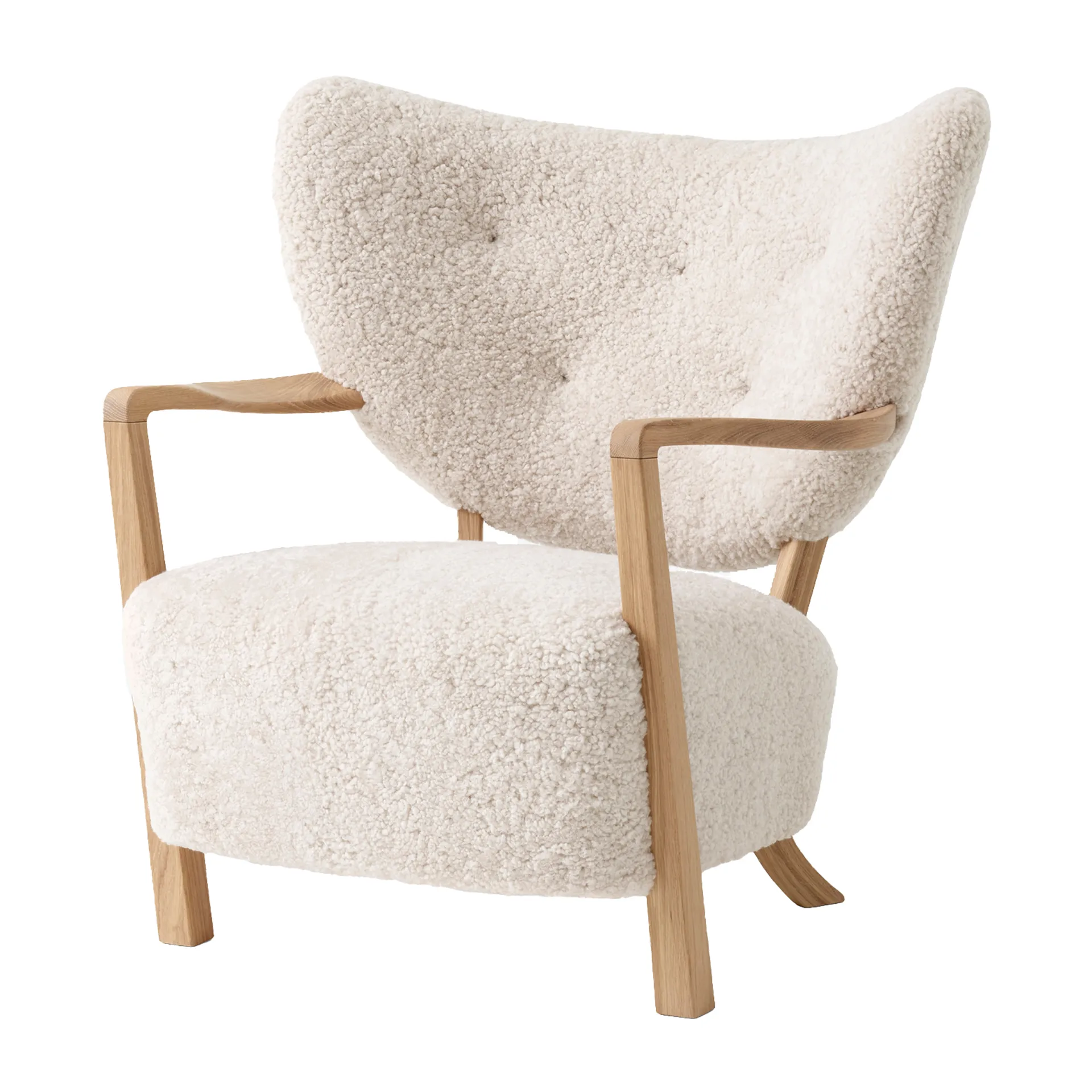 Wulff Lounge Chair ATD2 Fauteuil , Eiche geölt-Moonlight &Tradition