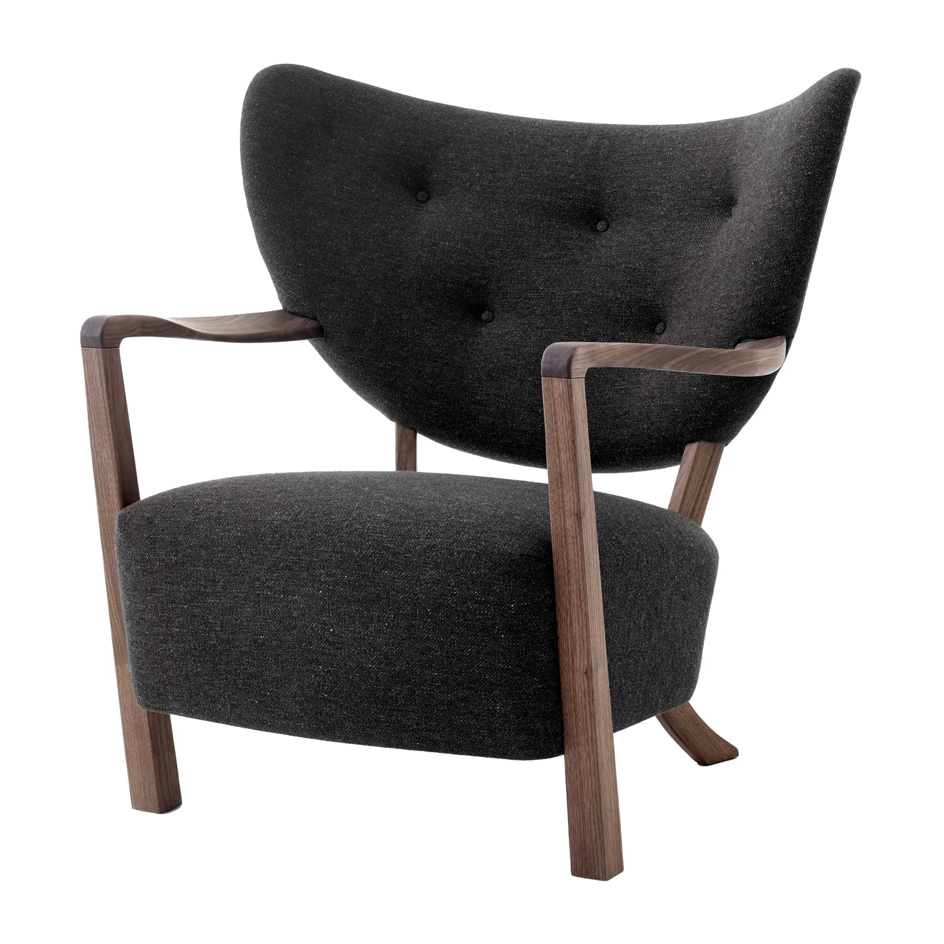 Wulff Lounge Chair ATD2 Fauteuil , Walnussholz geölt-Hallingdal &Tradition