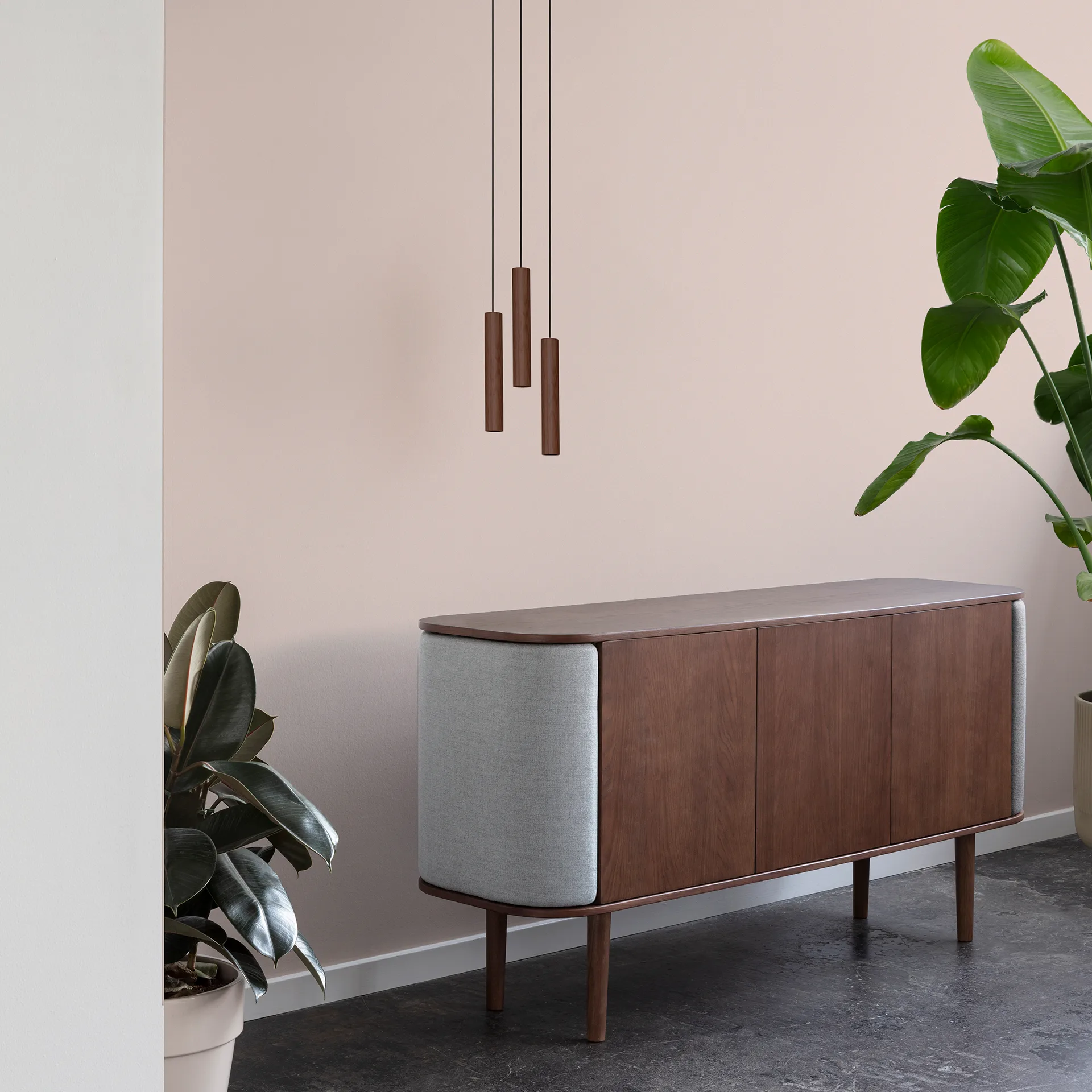 3 Chimes Leuchte, Eiche dunkel Umage