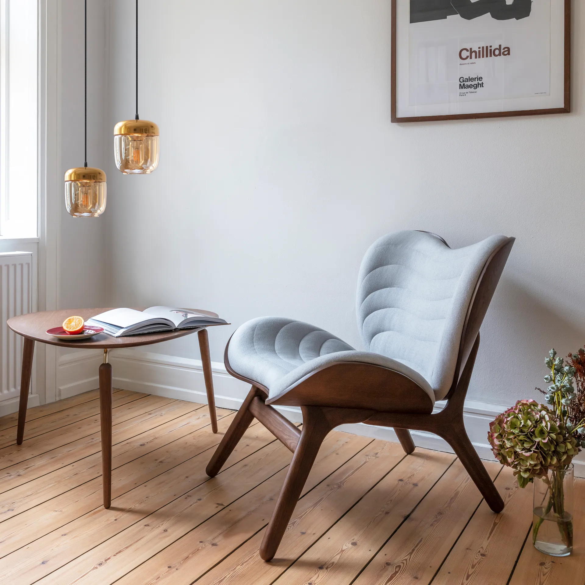 Acorn Lampenschirm amber, Messing-amber poliert Umage