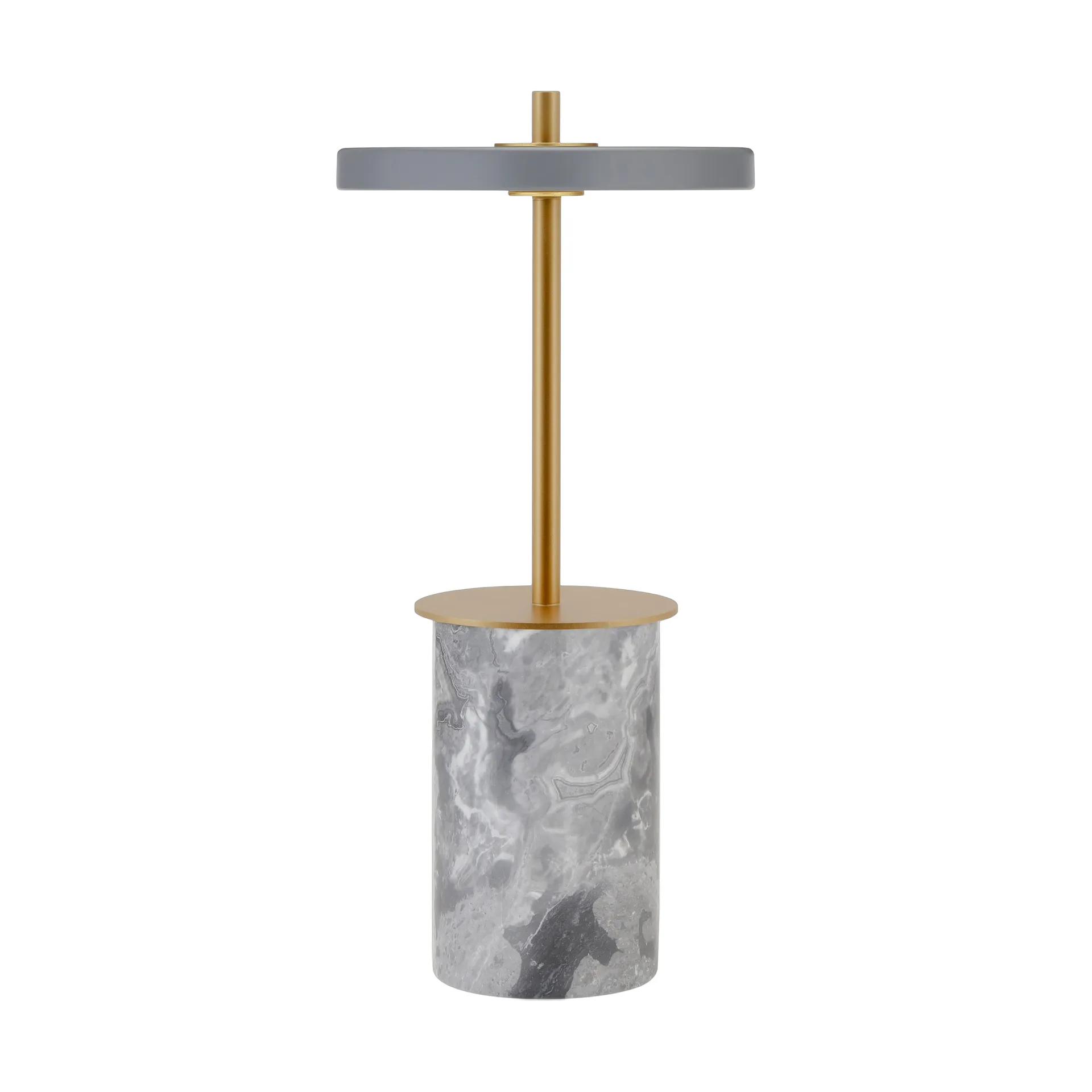 Asteria Move Mini Tischleuchte Ø12x25,5 cm, Grey Marble-brass Umage