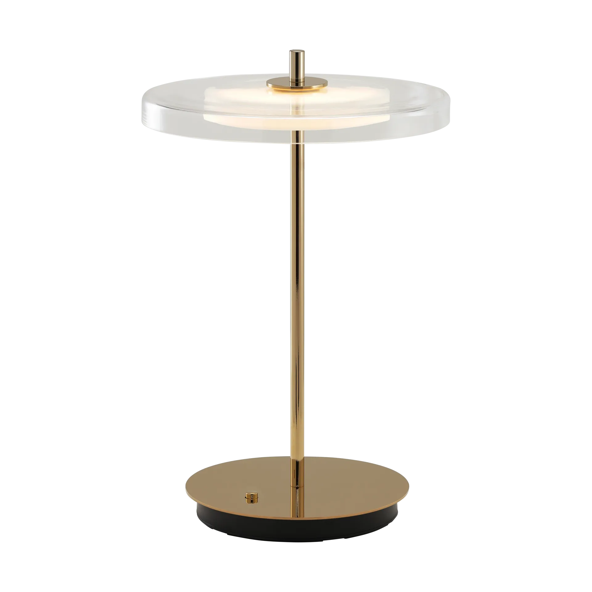 Asteria Move Tischleuchte, Glass-polished brass Umage