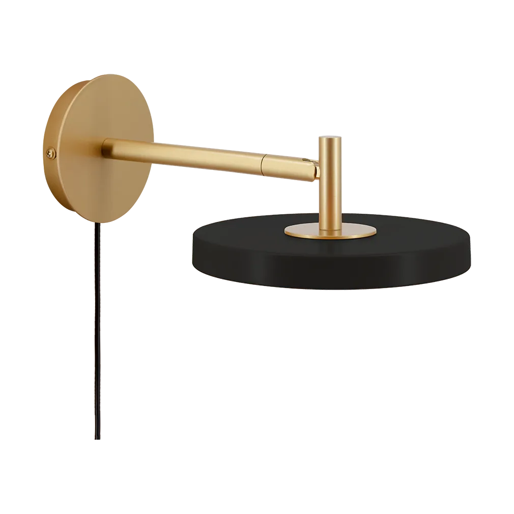 Asteria Wall kurze Wandleuchte, Black Umage