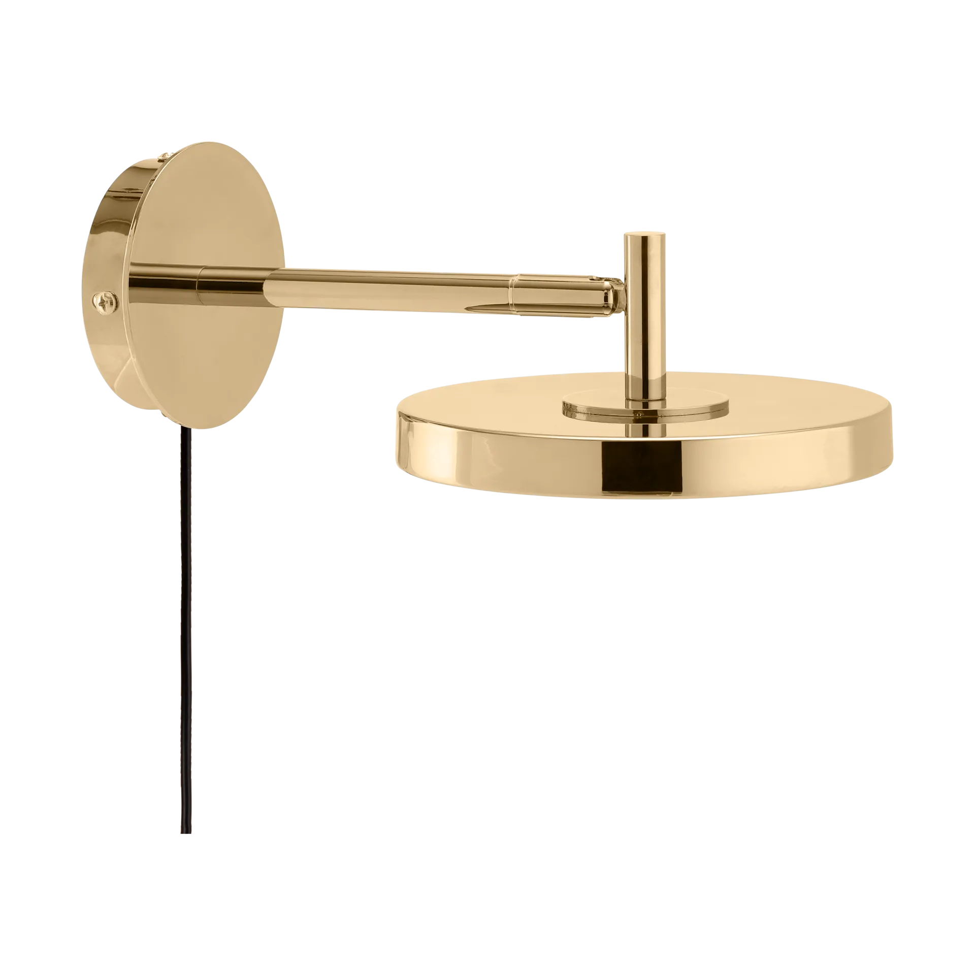 Asteria Wall kurze Wandleuchte, Polished brass Umage