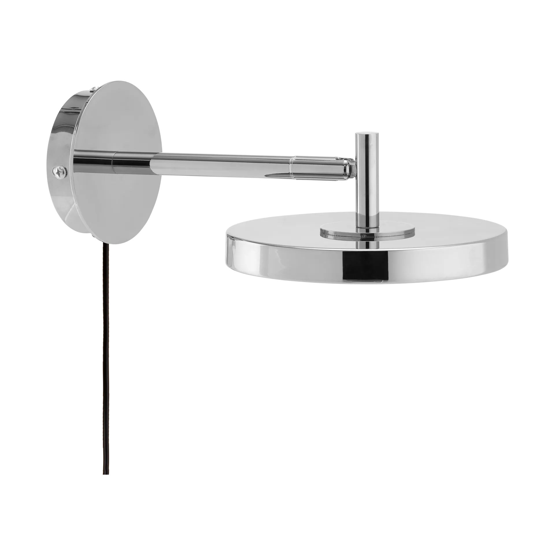 Asteria Wall kurze Wandleuchte, Polished steel Umage