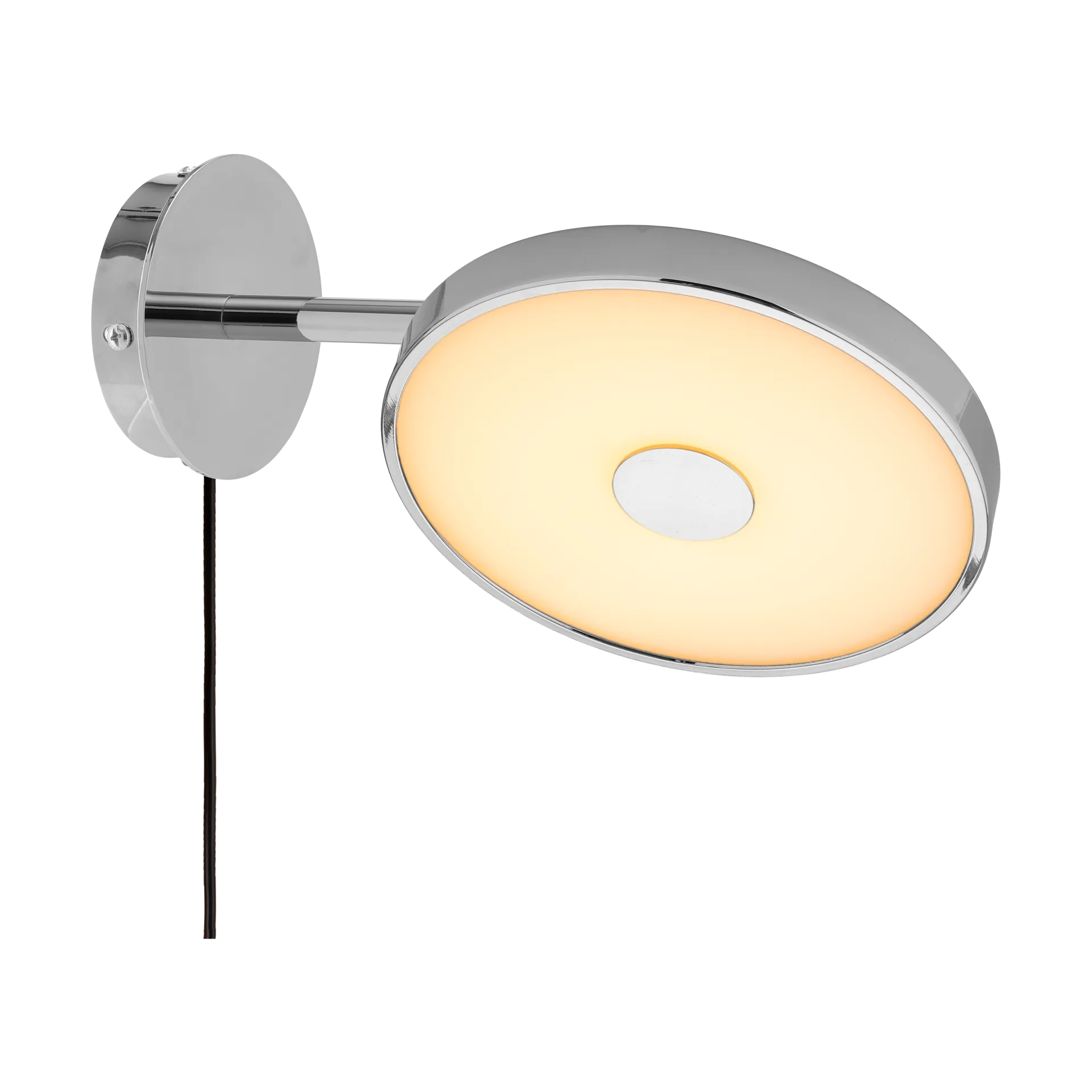Asteria Wall kurze Wandleuchte, Polished steel Umage