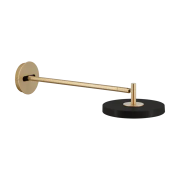 Asteria Wall Wandleuchte - Long, Black-brass - Umage