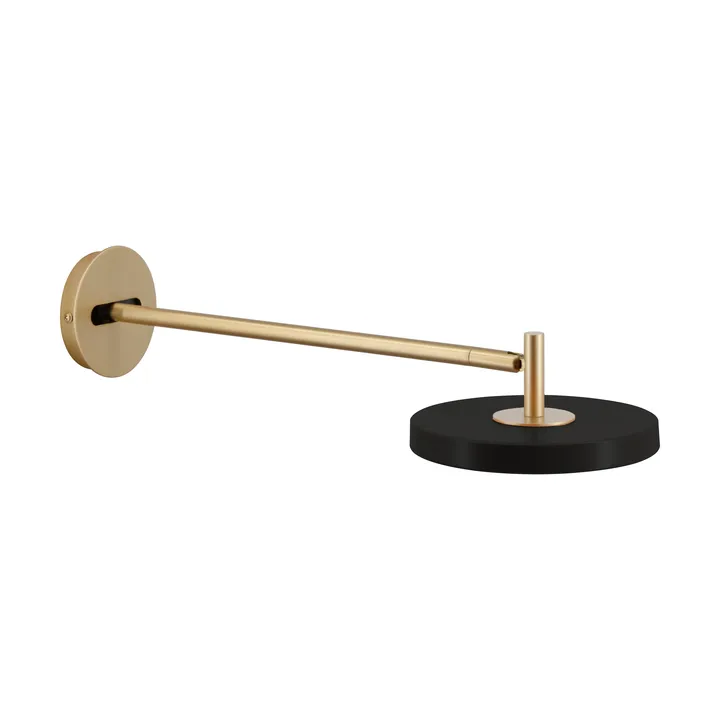 Asteria Wall Wandleuchte - Long, Black-brass - Umage