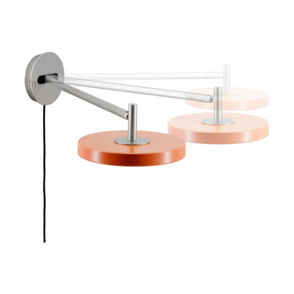 Asteria Wall Wandleuchte, Long, Nuance orange-chrome Umage