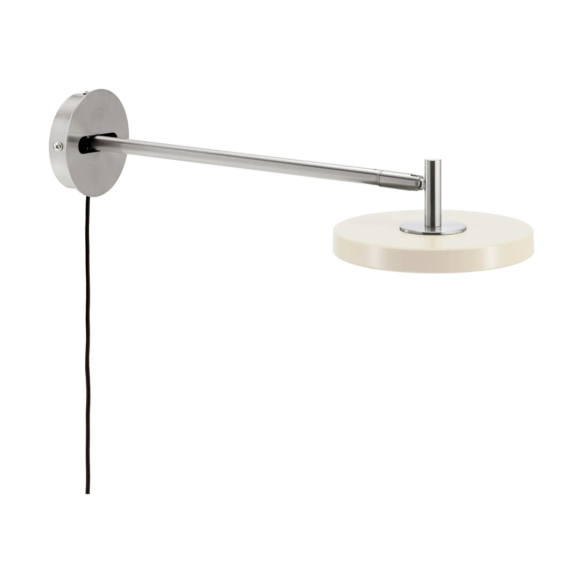 Asteria Wall Wandleuchte, Long, Pearl white-chrome Umage