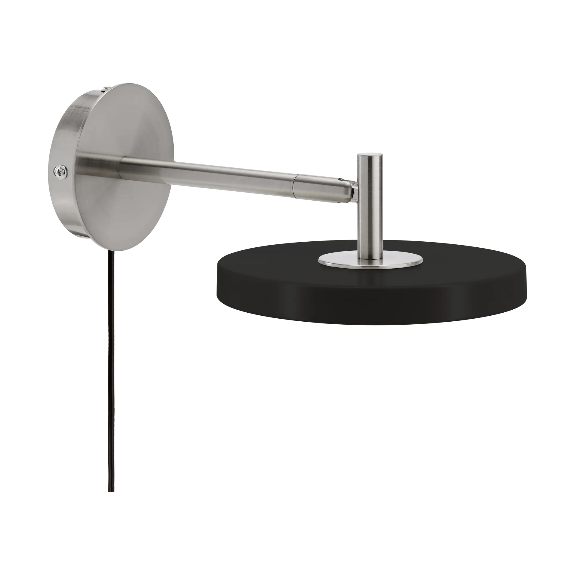 Asteria Wall Wandleuchte, Short, Black-chrome Umage