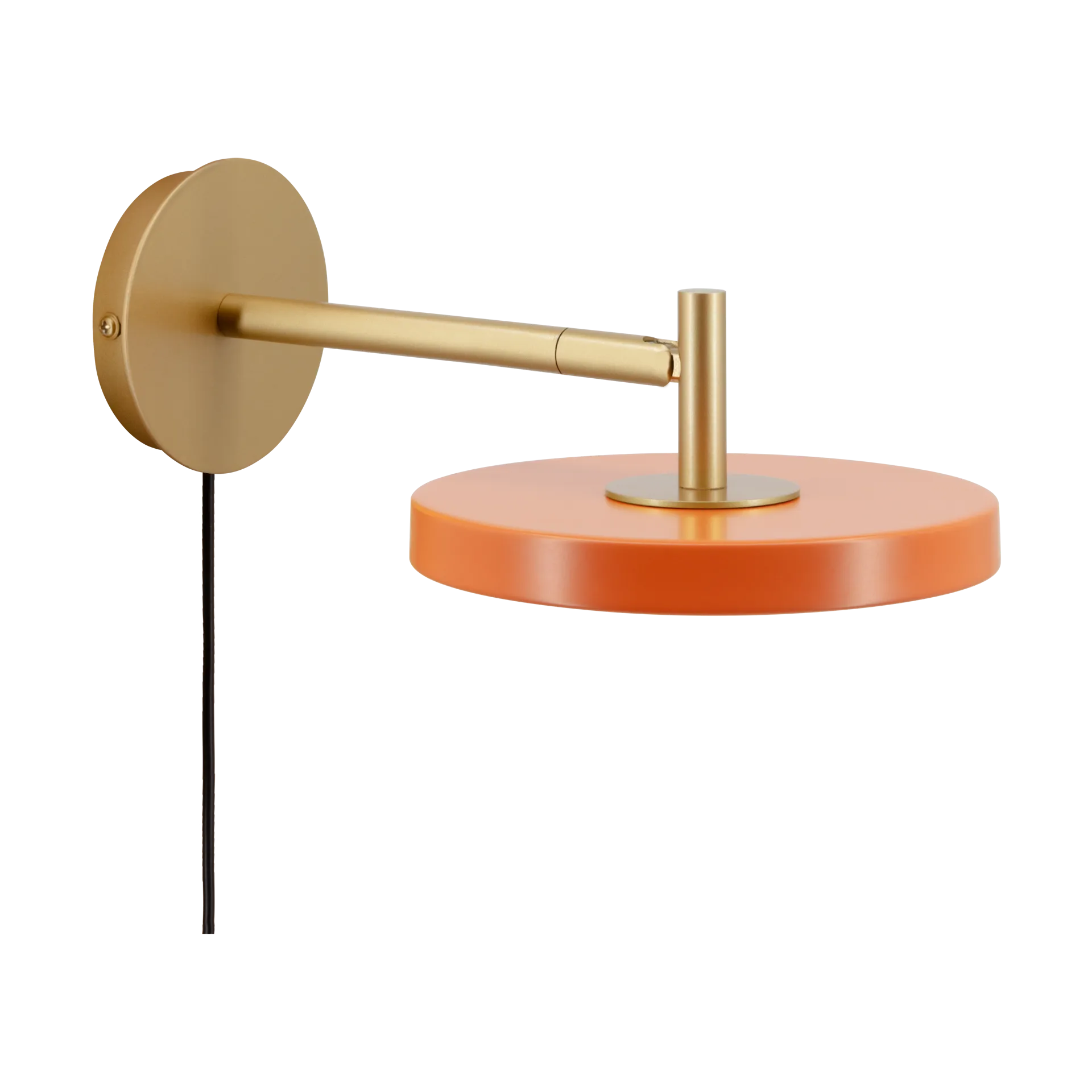 Asteria Wall Wandleuchte, Short, Nuance orange-brass Umage