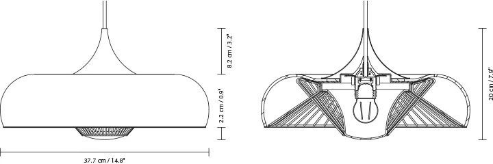 Chordis Lampenschirm, Brass Umage