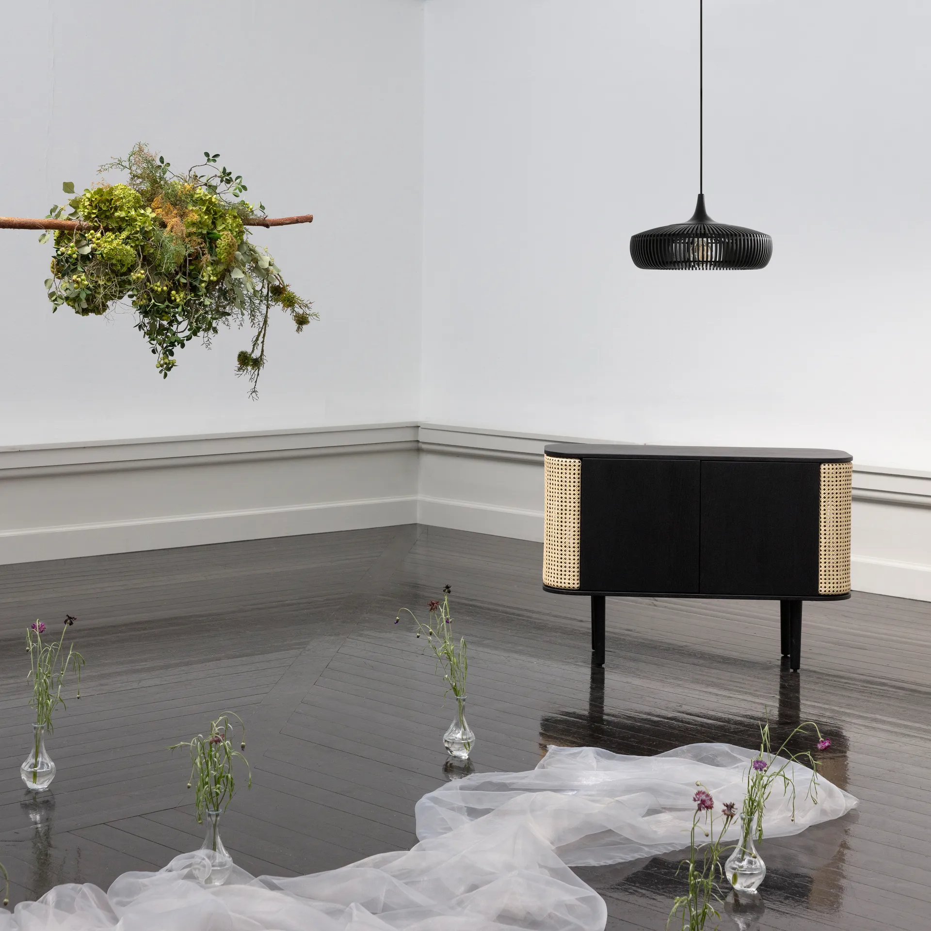 Clava Dine Wood Lampenschirm Ø43cm, Black Umage