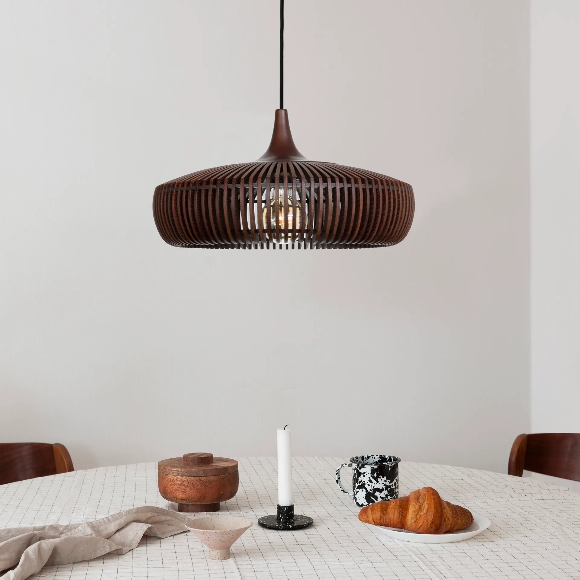 Clava Dine Wood Lampenschirm Ø43cm, Dark oak Umage