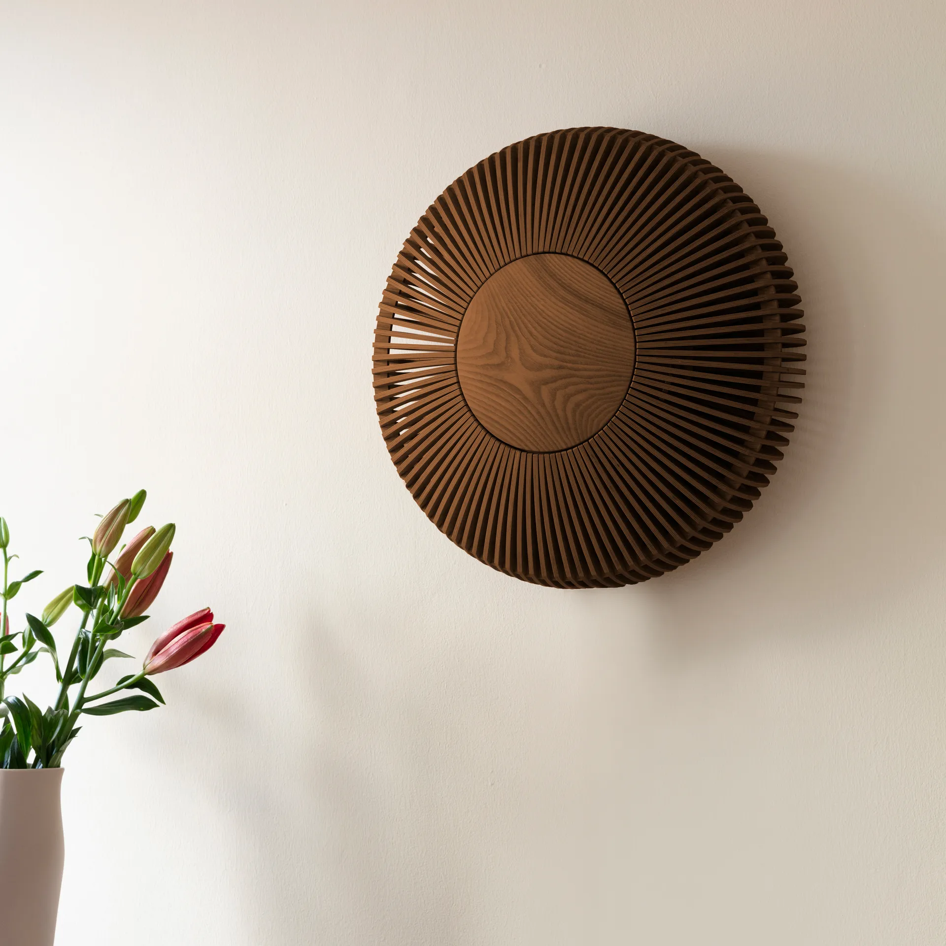 Clava Up Wandleuchte large, Dunkle Eiche Umage