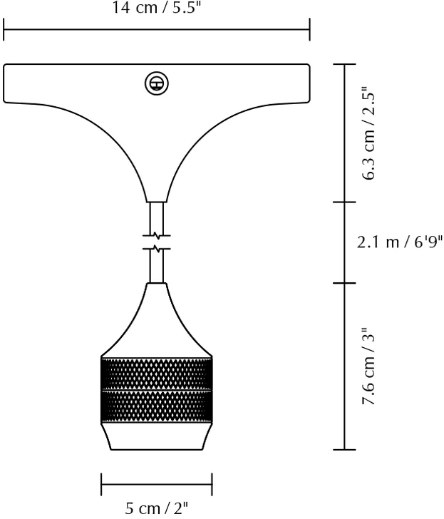 Cord Set Pro Lampenaufhängung, Black Umage
