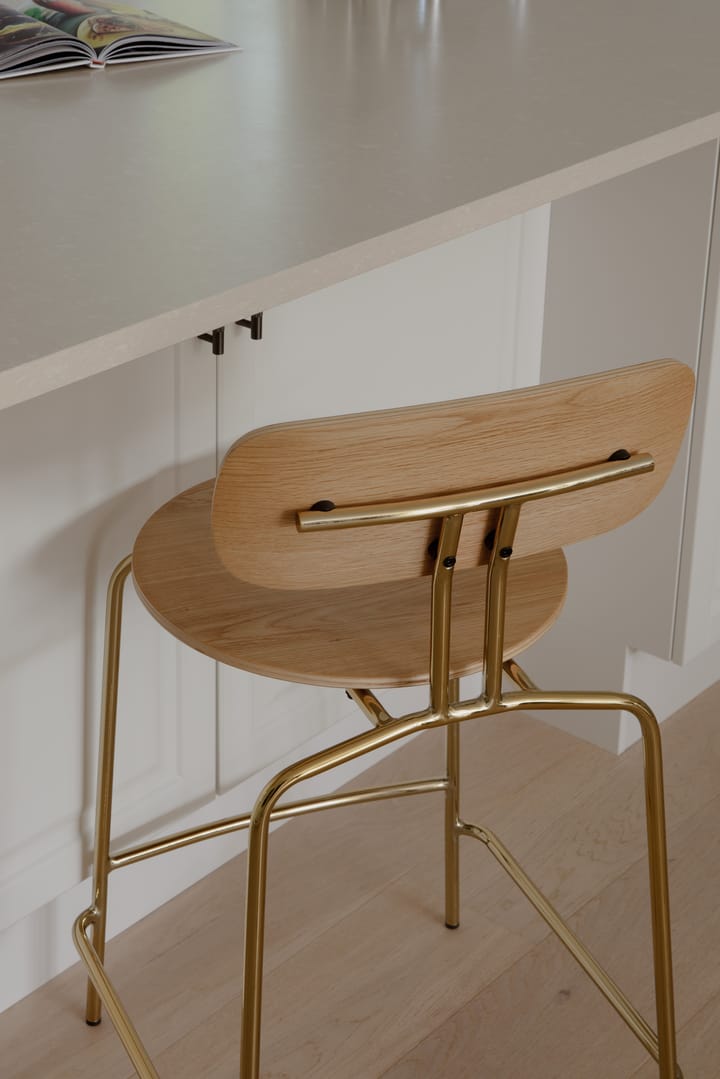 Curious Barhocker 65 cm, Oak-brass Umage
