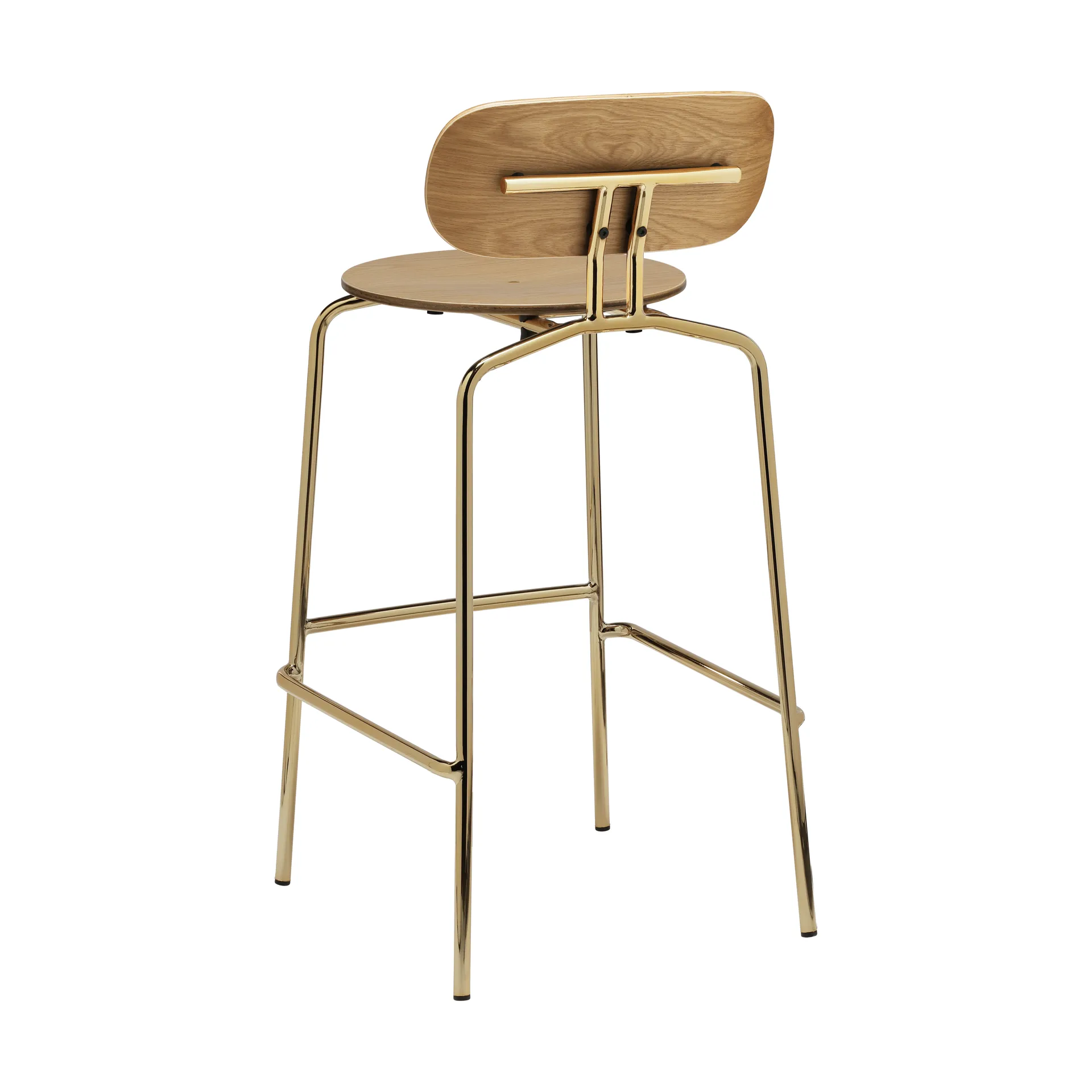 Curious Barhocker 75 cm, Oak-brass Umage