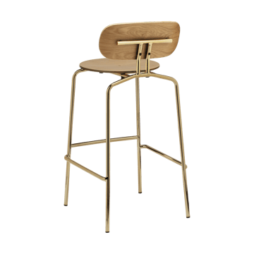 Curious Barhocker 75 cm - Oak-brass - Umage