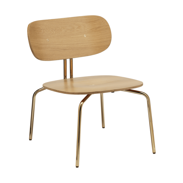 Curious Lounge-Sessel, Oak-brass Umage