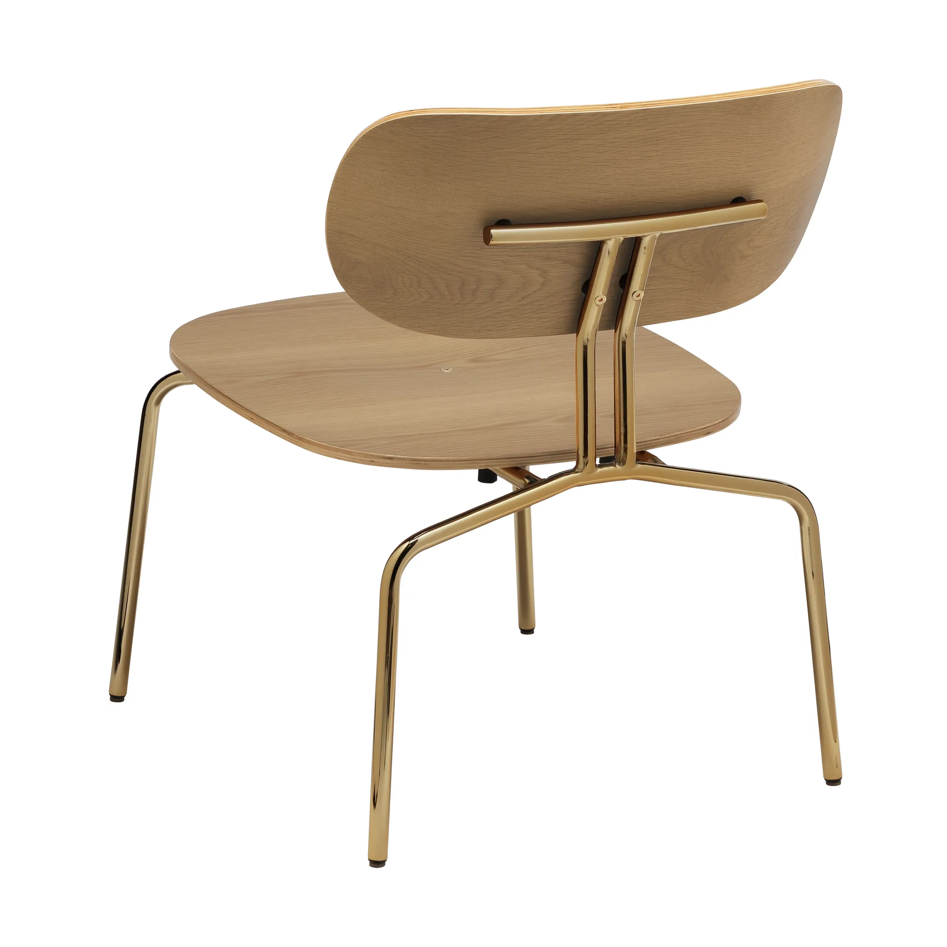 Curious Lounge-Sessel, Oak-brass Umage