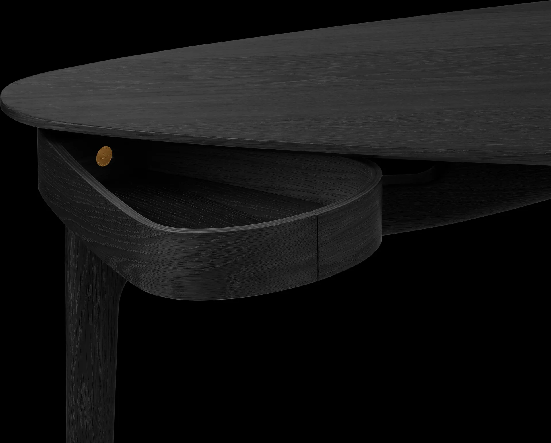 Duende Schreibtisch 67,1x130 cm, Black oak Umage