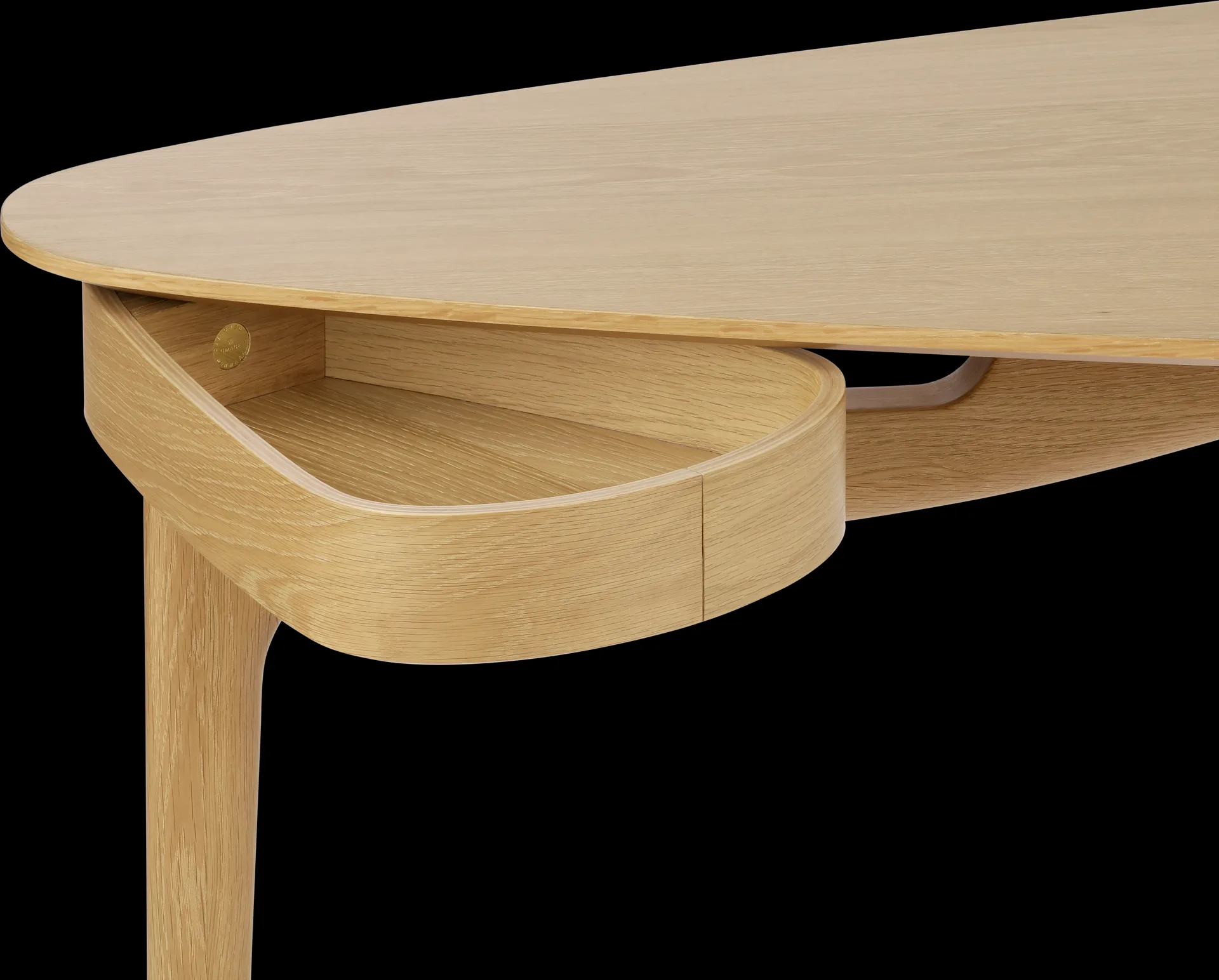 Duende Schreibtisch 67,1x130 cm, Oak Umage