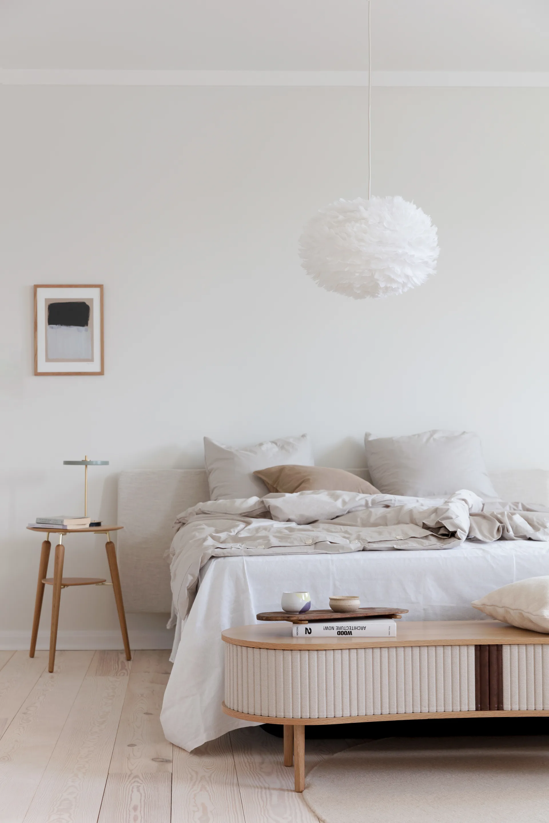 Eos Pendelleuchte medium weiß,  Umage