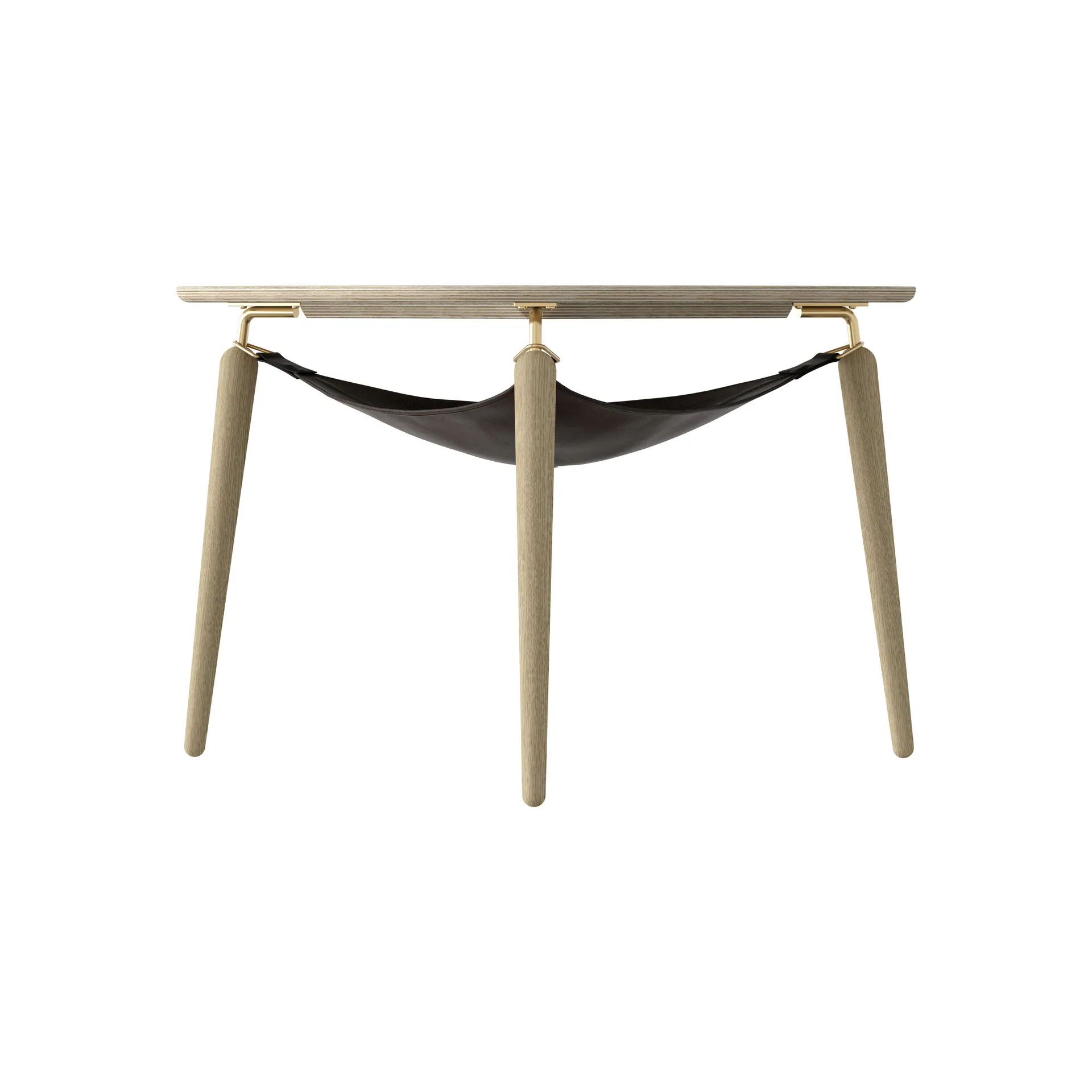 Hang Out Couchtisch, Eiche-Messing Umage