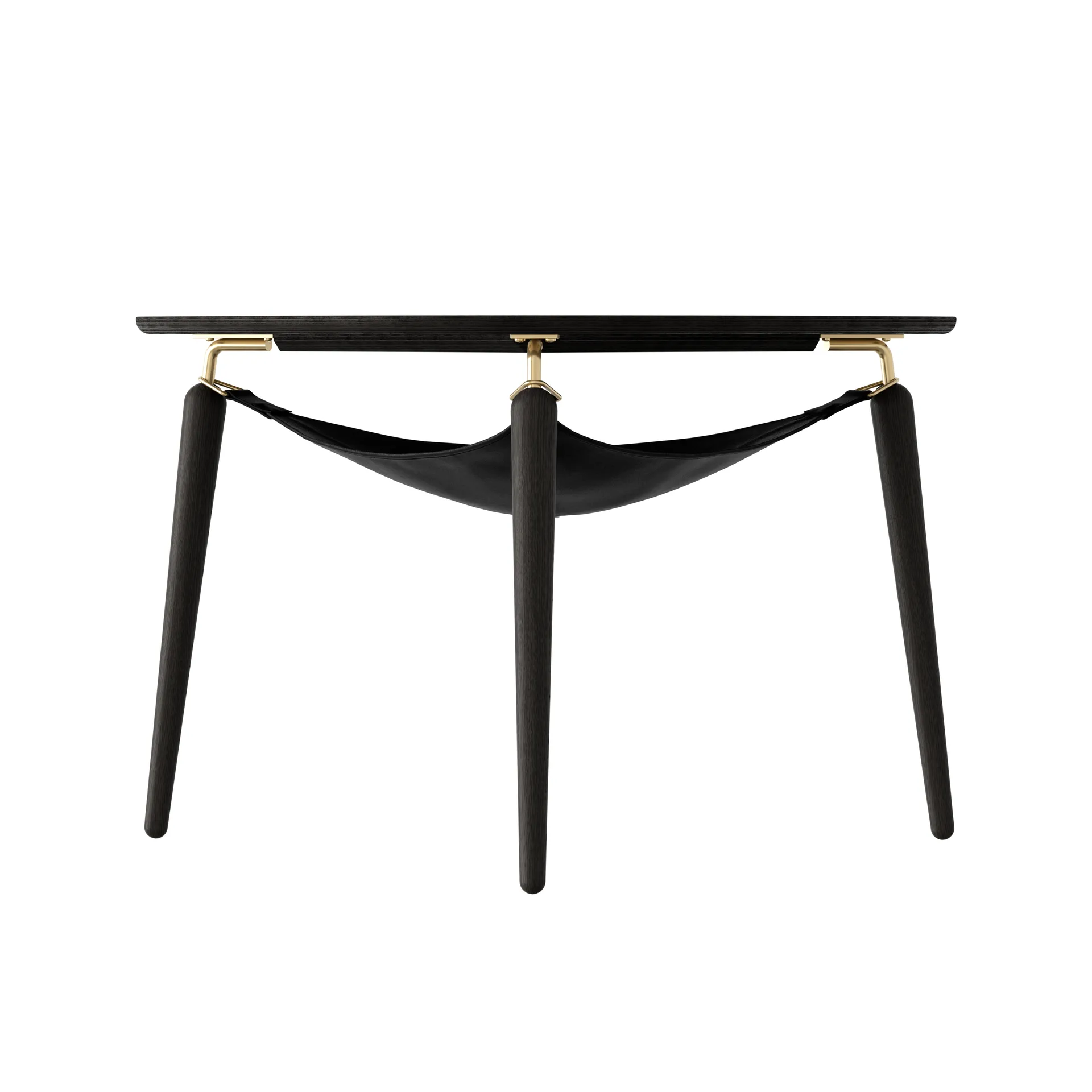 Hang Out Couchtisch, Schwarze Eiche-Messing Umage